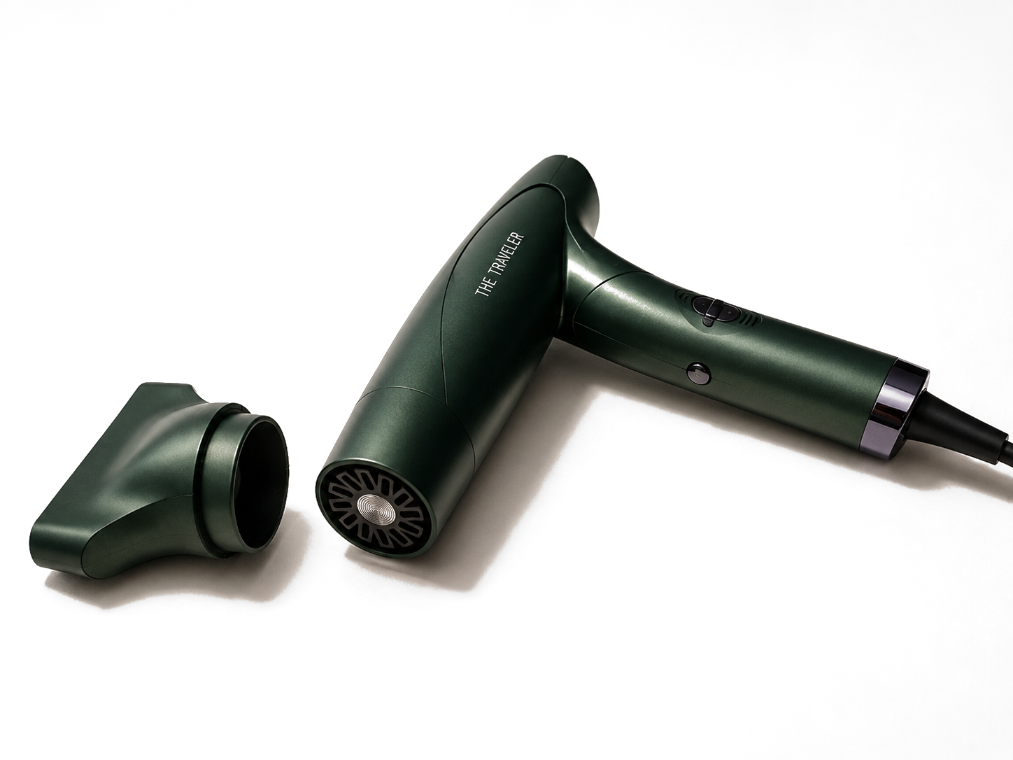 The Traveler dryer with magnatic nozzle detached